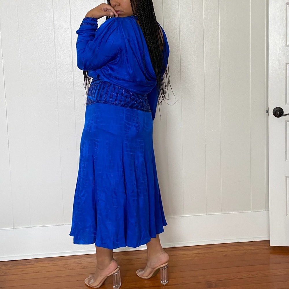 Vintage Dropwaist Embroidered Gown